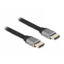DELOCK Cavo HDMI Ultra High Speed - connettore A / connettore A - 48 Gbps 8K 60 Hz - 3 m - grigio