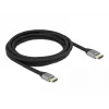 DELOCK Cavo HDMI Ultra High Speed - connettore A / connettore A - 48 Gbps 8K 60 Hz - 3 m - grigio