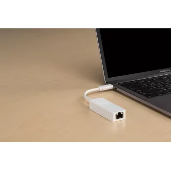 D-Link adattatore USB-C a Gigabit Ethernet, con filo, USB Type-C, Ethernet, 1000 Mbit/s, bianco