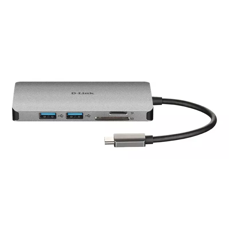 D-Link hub USB-C 8 in 1 con HDMI/Ethernet/lettore di schede/Power Delivery