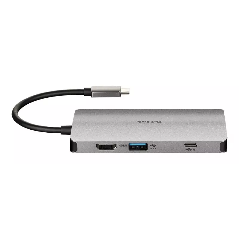 D-Link hub USB-C 8 in 1 con HDMI/Ethernet/lettore di schede/Power Delivery