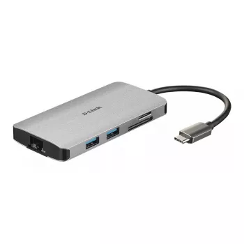 D-Link hub USB-C 8 in 1 con HDMI/Ethernet/lettore di schede/Power Delivery