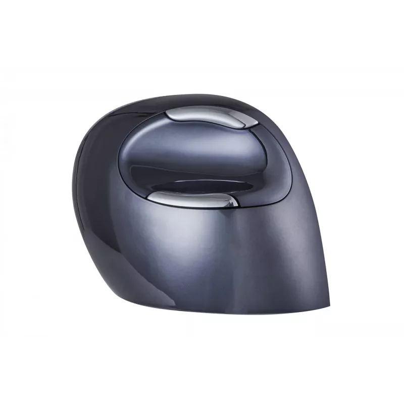 BakkerElkhuizen Evoluent D Medium Wireless, per destrimani, design verticale, laser, RF Wireless, 3200 DPI, nero