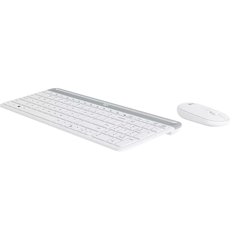 LOGITECH Combo tastiera e mouse wireless slim MK470 - Offwhite - Qwertz Ge