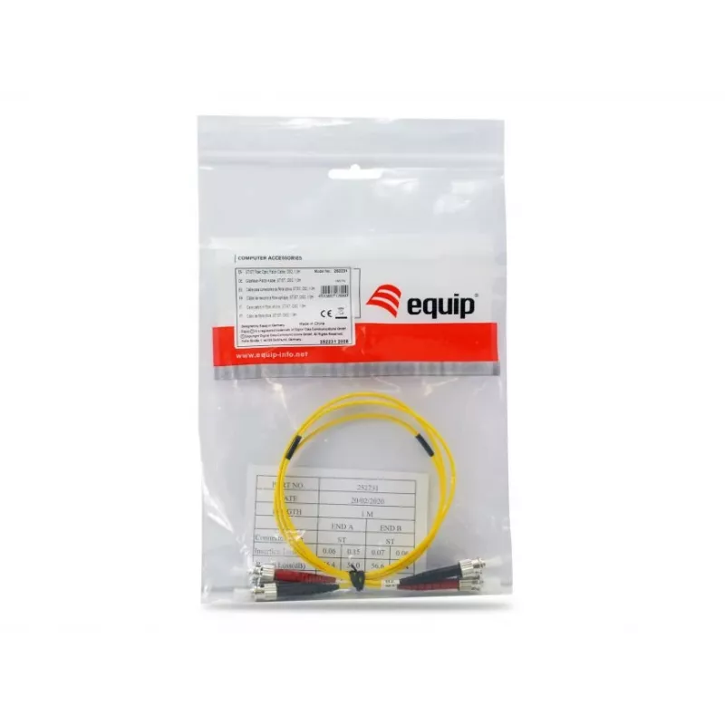 Equip Cavo patch in fibra ottica ST/ST, OS2, 1m, 1 m, OS2, ST, ST