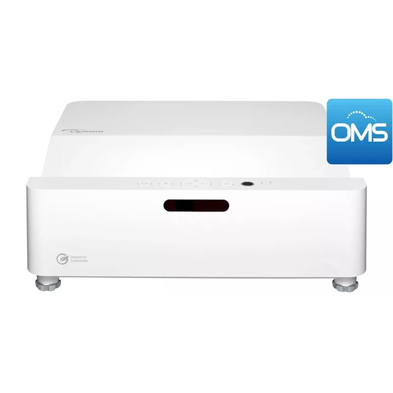 Optoma ZH430UST proiettore laser DLP a focale ultracorta, Full HD 1920x1080, 4000 lm, 3D, bianco