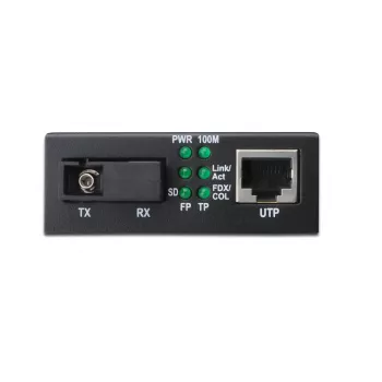 DIGITUS Convertitore multimediale, Singlemode, BiDi, WDM Gigabit Ethernet, Tx1310nm / Rx1550nm connettore SC, fino a 20 km