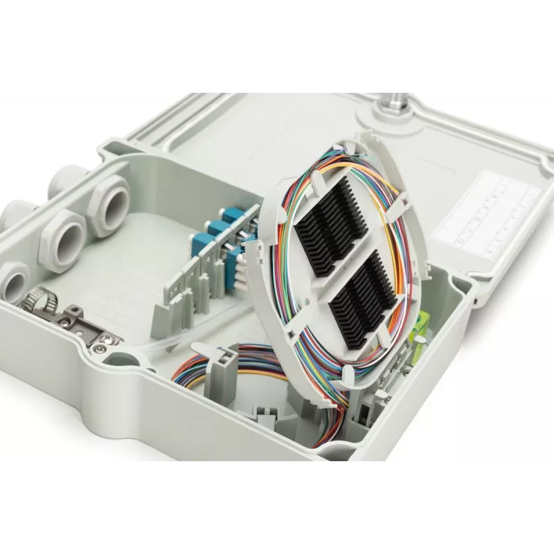 Digitus Box di distribuzione FTTH/FTTB premontata OS2 12 fibre LC/PC