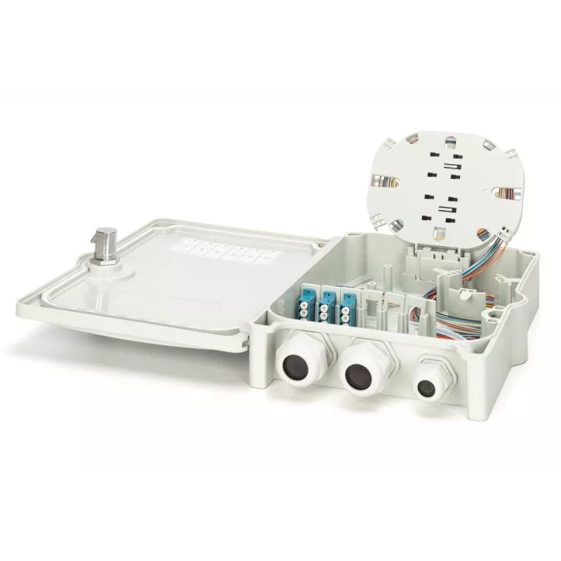 Digitus Box di distribuzione FTTH/FTTB premontata OS2 12 fibre LC/PC