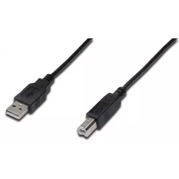 DIGITUS Cavo di connessione USB, Type-A - B M/M, 3m, adatto USB 2.0, nero