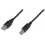 DIGITUS Cavo di connessione USB, Type-A - B M/M, 3m, adatto USB 2.0, nero