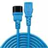 Lindy Cavo di prolunga 0,5 m C14 su C13, blu