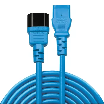 Lindy Cavo di prolunga 0,5 m C14 su C13, blu