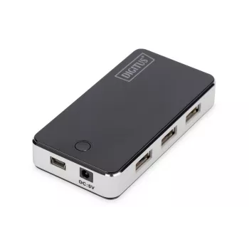 DIGITUS Hub USB 2.0 7 porte nero (da-70222)