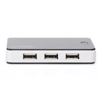 DIGITUS Hub USB 2.0 7 porte nero (da-70222)