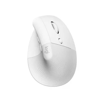 Mouse ergonomico verticale Logitech Lift per Mac - Off-White/Grigio chiaro - EMEA