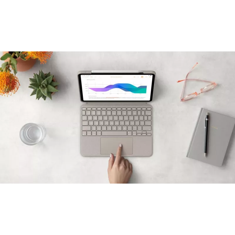 LOGITECH Combo Touch – sabbia per iPad Pro 11