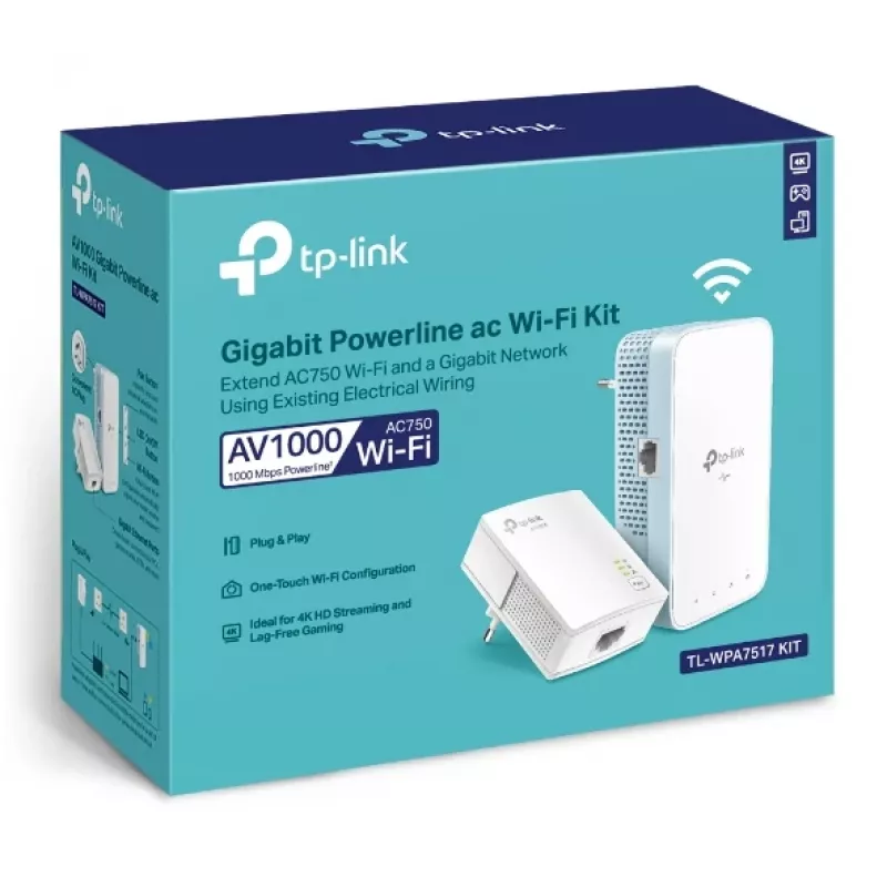 TP-Link TL-WPA7519 KIT 1000 Mbit/s Ethernet LAN Wi-Fi bianco 2 pz.