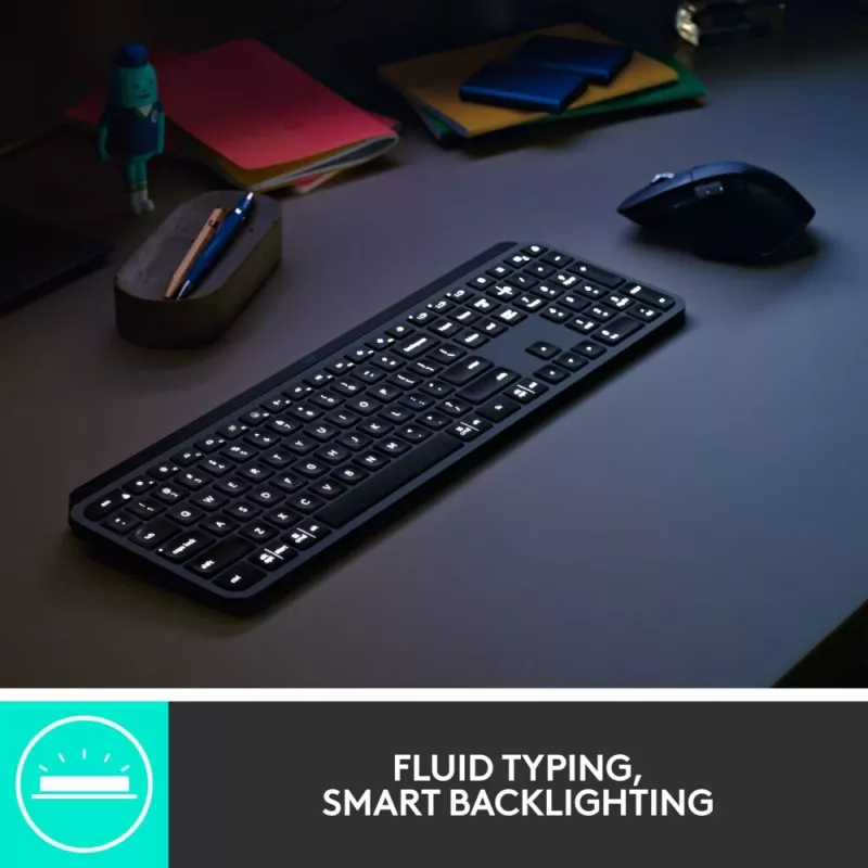 LOGITECH MX Keys Combo For Business Gen 2 - grafite - Qwerty Esp