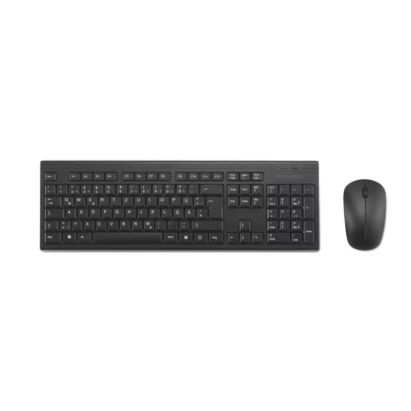 Kensington K75562DE, wireless, RF Wireless, a membrana, QWERTZ, nero, mouse incluso