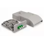 DIGITUS unità di distribuzione domestica FTTH. 3x LC/APC Duplex OS2. IP54. pronto per la giunzione