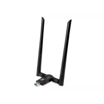 Adattatore di rete USB WLAN dual band AC1200 LevelOne, canale 1-13