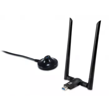 Adattatore di rete USB WLAN dual band AC1200 LevelOne, canale 1-13