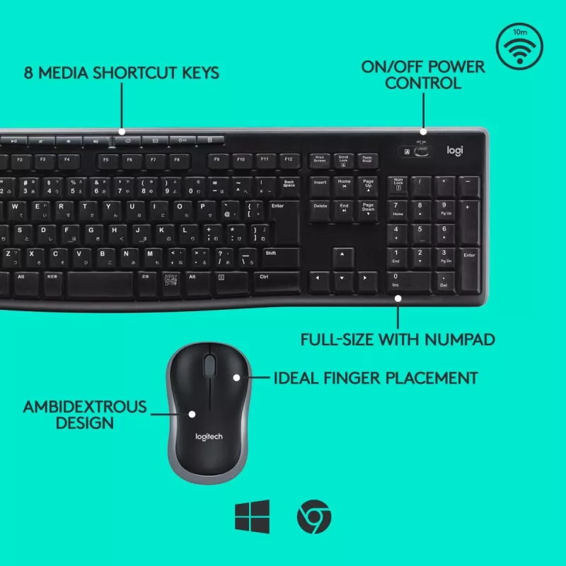 LOGITECH Wireless Desktop MK270 - QWERTZ svizzero-lussemburghese