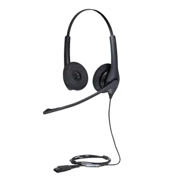 Jabra BIZ 1500 Duo QD EMEA, con filo, ufficio/call center, 20 - 4500 Hz, 74 g, cuffie, nero