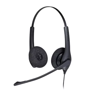 Jabra BIZ 1500 Duo QD EMEA, con filo, ufficio/call center, 20 - 4500 Hz, 74 g, cuffie, nero