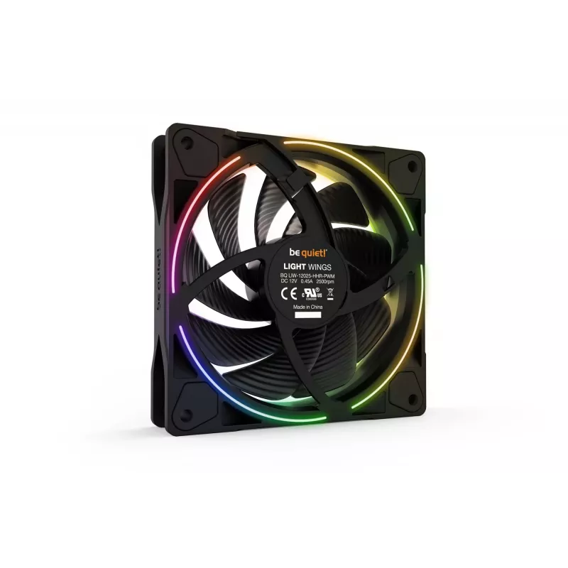 be quiet! Light Wings ventola 120 mm ARGB PWM High-Speed, nero, confezione da 3