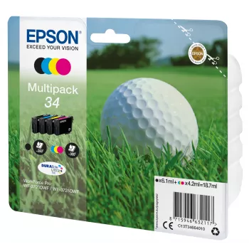 Epson Golfball multipack 4 colori 34 inchiostro DURABrite Ultra