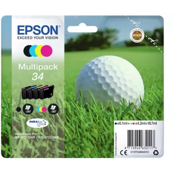 Epson Golfball multipack 4 colori 34 inchiostro DURABrite Ultra