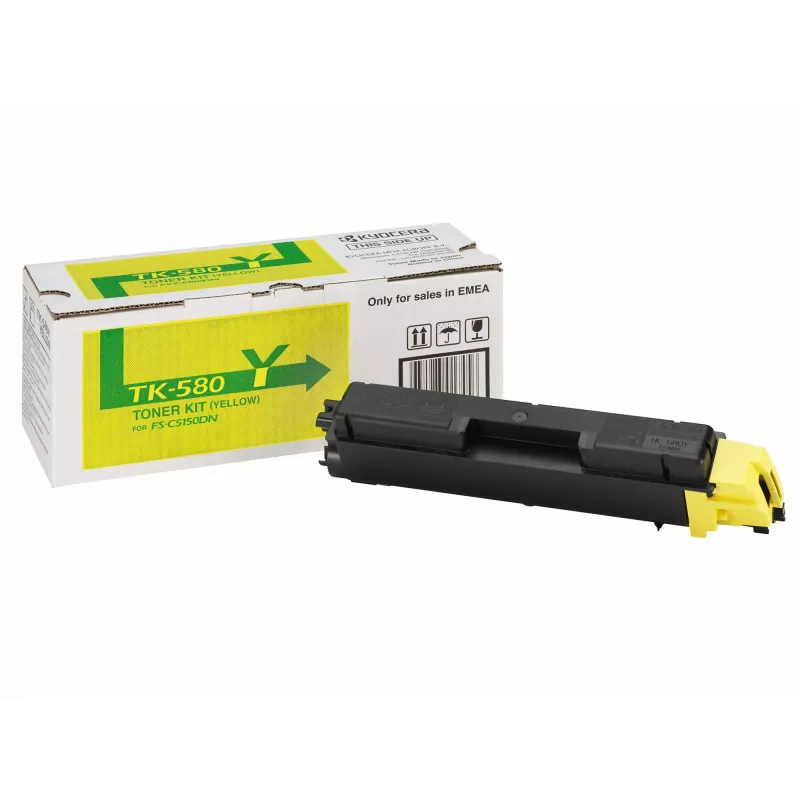 KYOCERA TK-580Y cartuccia toner 1 pezzo originale giallo