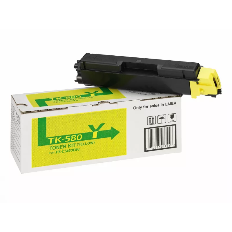 KYOCERA TK-580Y cartuccia toner 1 pezzo originale giallo