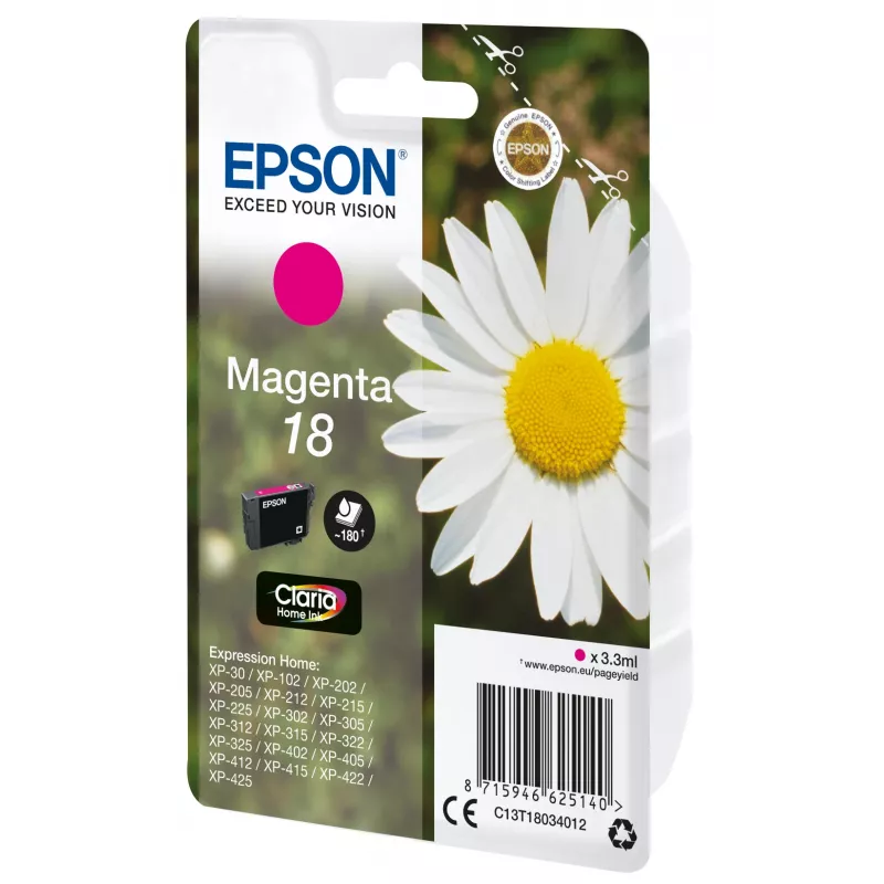 Epson Daisy confezione singola magenta 18 inchiostro Claria Home
