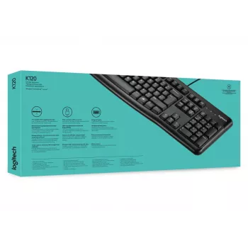 LOGITECH tastiera K120 - per aziende Azerty belga