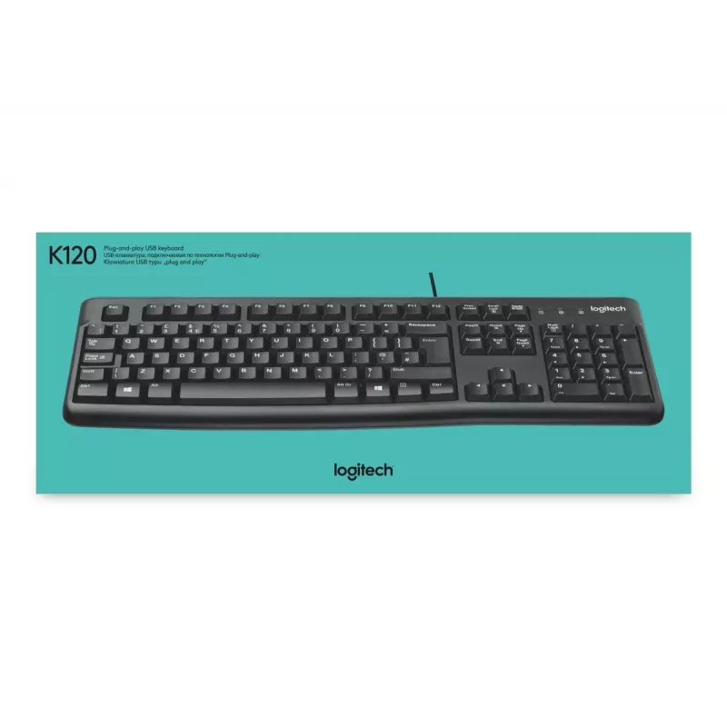 LOGITECH tastiera K120 - per aziende Azerty belga