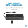Hub multiporta USB-C HP Travel – HP 1C1Y5AA, host USB-C, HDMI 2.0, VGA, 1×RJ-45, 2×USB-A 3.2 Gen1, 2×USB 2.0, lettore di schede MicroSD, nero