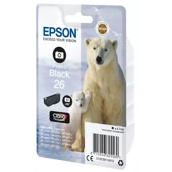 Epson Polar Bear confezione singola foto nero 26 Claria Premium Ink