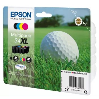 Epson Golfball multipack 4 colori 34XL inchiostro DURABrite Ultra