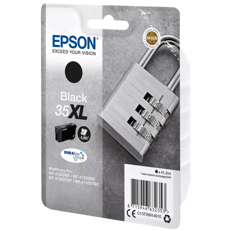 Epson Padlock confezione singola nero 35XL inchiostro DURABrite Ultra