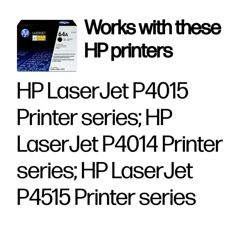 HP 64A cartuccia toner LaserJet originale nero, 10000 pagine, nero, 1 pezzo