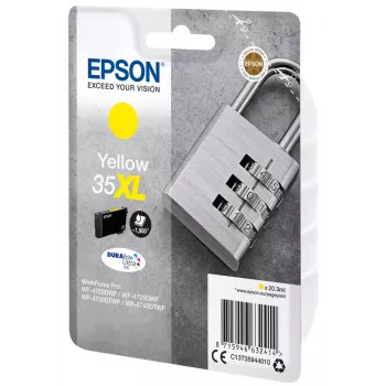 Cartuccia Epson Padlock confezione singola giallo 35XL inchiostro DURABrite Ultra