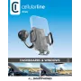 Cellularline Hug Flex - supporto universale per smartphone da auto con fissaggio a ventosa