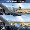Cellularline Hug Flex - supporto universale per smartphone da auto con fissaggio a ventosa