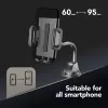 Cellularline Hug Flex - supporto universale per smartphone da auto con fissaggio a ventosa