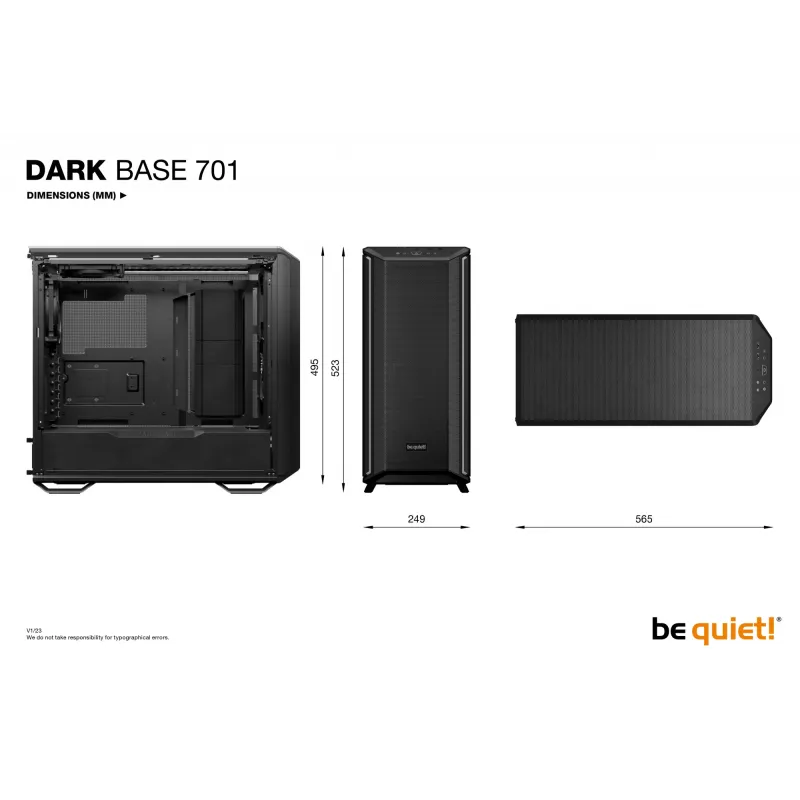 be quiet Dark Base 701 nero midi tower