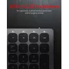 KeySonic KSK-8023BTRF (DE) tastiera universale Bluetooth QWERTZ tedesco antracite, nero