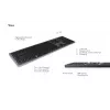 KeySonic KSK-8023BTRF (DE) tastiera universale Bluetooth QWERTZ tedesco antracite, nero